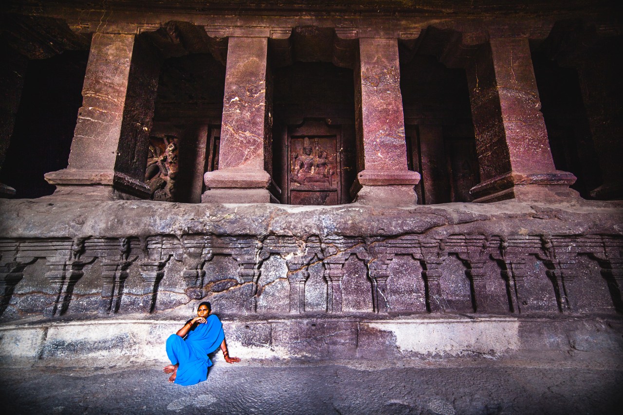 Patterns. The logical mind like to feel secure finding or building up patterns, hopelessly, in a world in constant mutation. Surely there must be some foundations right? Someone must have let some somewhere? The Kailasanatha Temple. Ellora, Maharashtra, India, 2014.