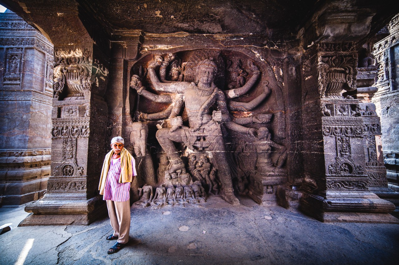 They say God created man in his own image. Maybe they created God in the image they dream to have. Ellora. Maharashtra, India, 2014.