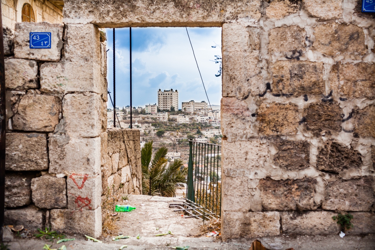 Street view in the Old Bethlehem. Bethlehem, Palestine, 2014.